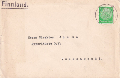 KUORI SAKSA - SUOMI VALKEAKOSKI FINNLAND LEIMA