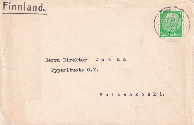 KUORI SAKSA - SUOMI VALKEAKOSKI FINNLAND LEIMA