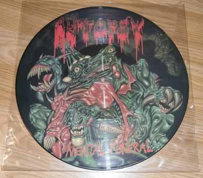 Autopsy: Mental Funeral Pic LP 1991 1. painos