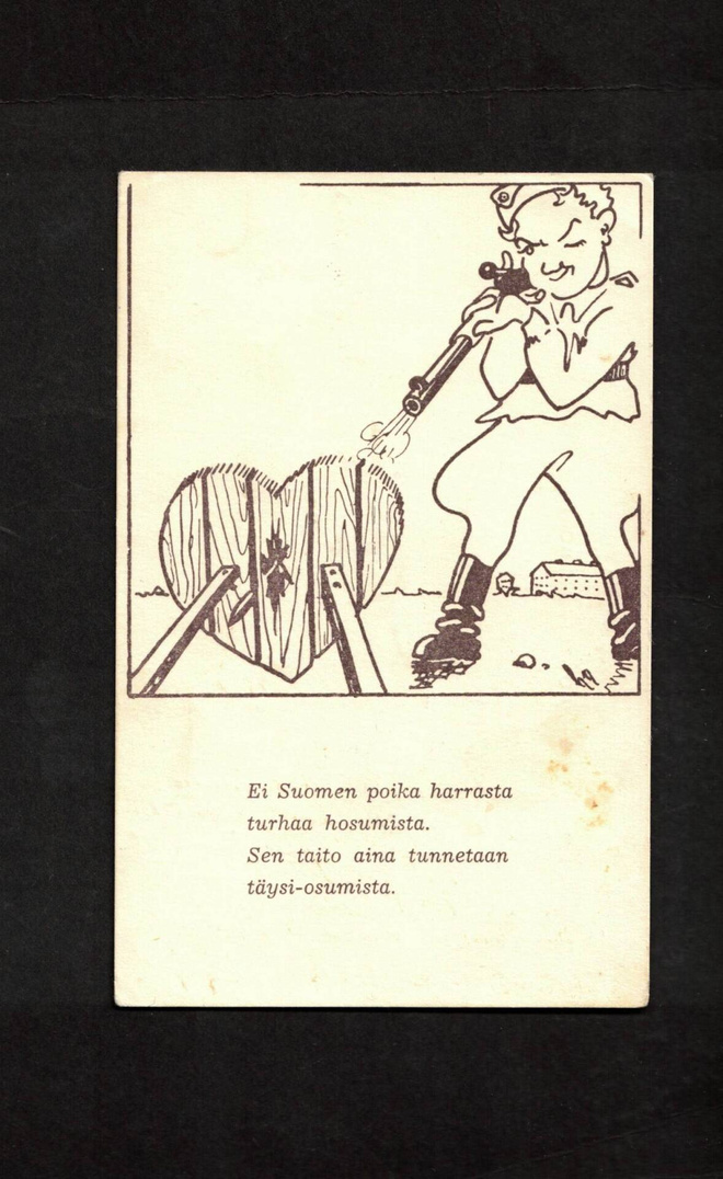S-Au 42/1/1 Sotilas ampuu sydämen läpi