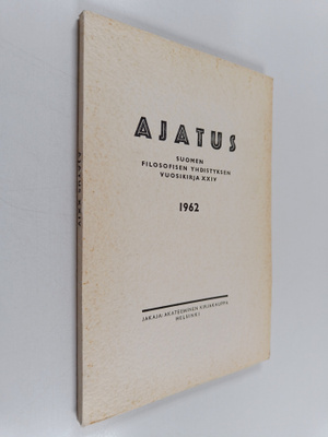 Ajatus 24 : Suomen Filosofisen Yhdistyksen vuosikirja 1962