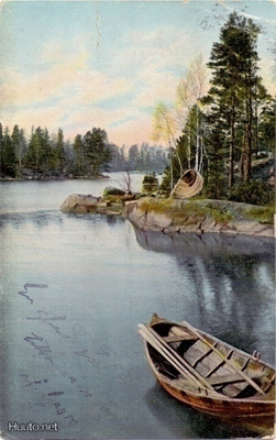 Villingissä 1906 kulkenut postikortti
