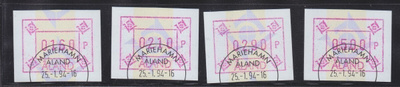 Åland Frama 1993 ATM Å5 1,6 mk-5 mk loistoleimoin