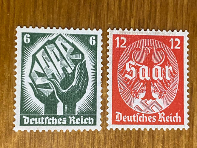 SAKSA REICH 1934 SAARIN KANSANÄÄNESTYS PARI**