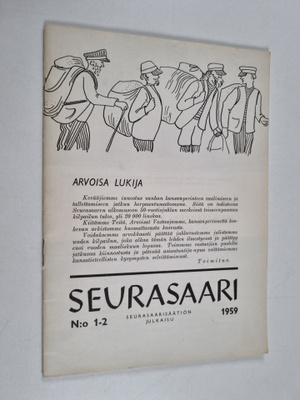 Seurasaari 1-2/1959 : Seurasaarisäätiön julkaisu