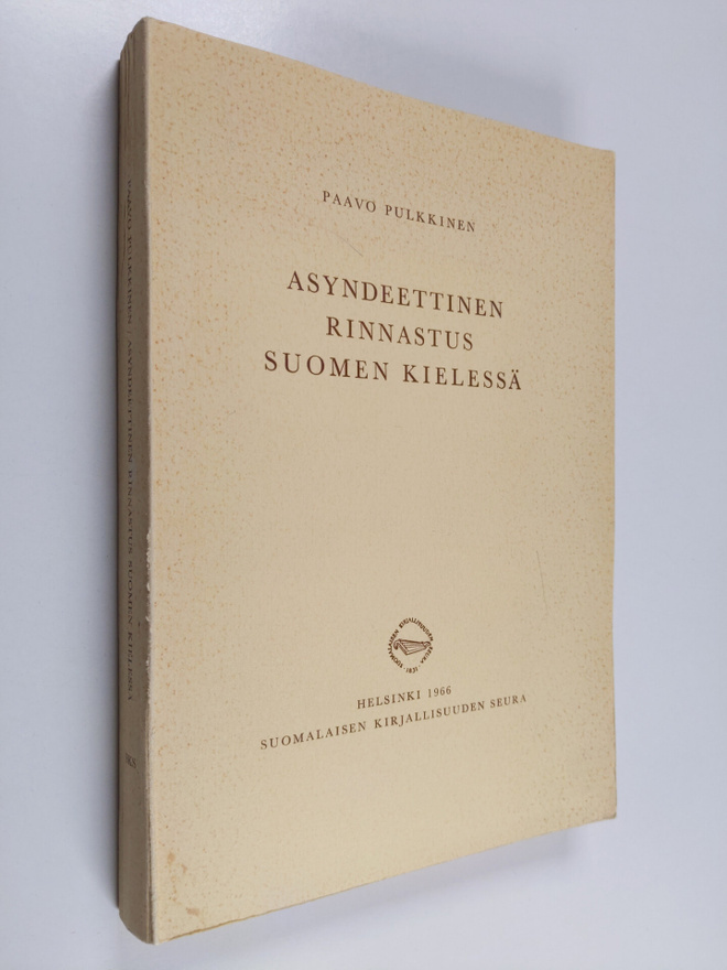 Paavo Pulkkinen : Asyndeettinen rinnastus suomen kielessä