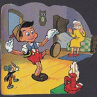Vanha Disney Hileinen Pinokkio Samu Sirkka Geppetto - pikkukuva 1