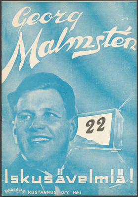 1944 - Georg Malmsten - Iskusävelmiä no. 22 - Lauluvihko