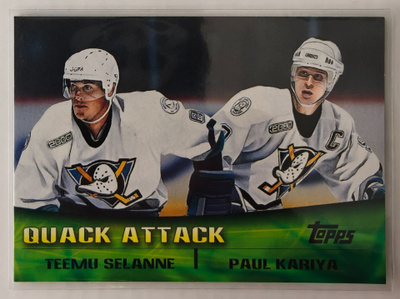Selänne/Kariya 2000-01 Topps Quack Attack