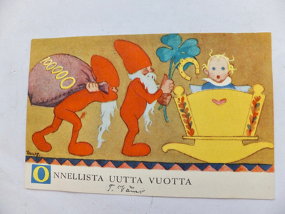 VANHA Postikortti Martta Wendelin 1933