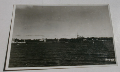 Nurmes, keskustaa, vanha valokuvapk, p. 1932