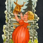 Sagokonst 23 - yttö ja bambi - 1940-luvulta!!! - pikkukuva 1