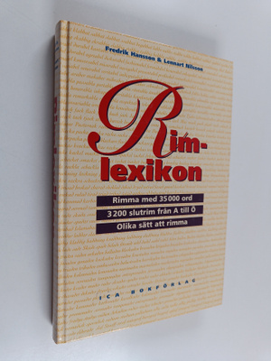 Fredrik Hansson : Rimlexikon : rimma med 35000 ord : 3200...