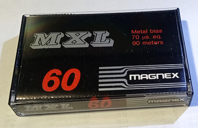Harvinainen Magnex MXL 60 Metal Type IV C-kasetti, 10 kpl.