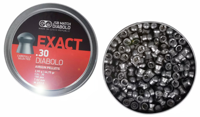 JSB Exact .30Cal. / 7,62mm , keskiraskas ilma-aseluoti