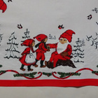 Retro joululiina 75 cm x 73 cm puuvillaa - pikkukuva 1