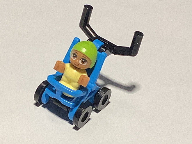 Lego Friends figuuri, vauva rattaissa