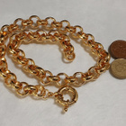 21k kullattu Kanadalainen papu rannekoru Gold plated - pikkukuva 4