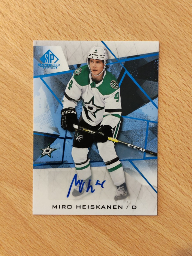 2021-22 SP Game Used Miro Heiskanen Autograph