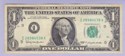 USA 1 Dollar v.1963 P-443a (I=Minneapolis)