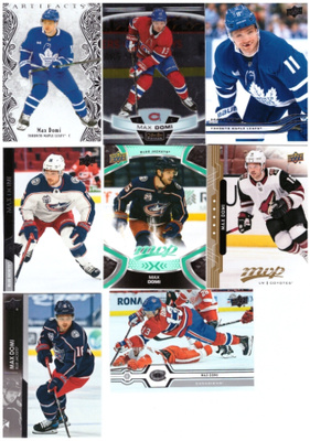 8 x MAX DOMI Blue Jackets, Maple Leafs, Canadiens