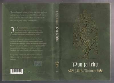 Tolkien, J. R. R.,: Puu ja lehti, WSOY 2002, skp., K3