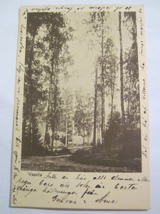 VANHA Postikortti Lohja Vaanila numeroleima 29..? 1915