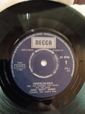 SINGLE- LEVY: JUHA " WATT " VAINIO DECCA SD 5746