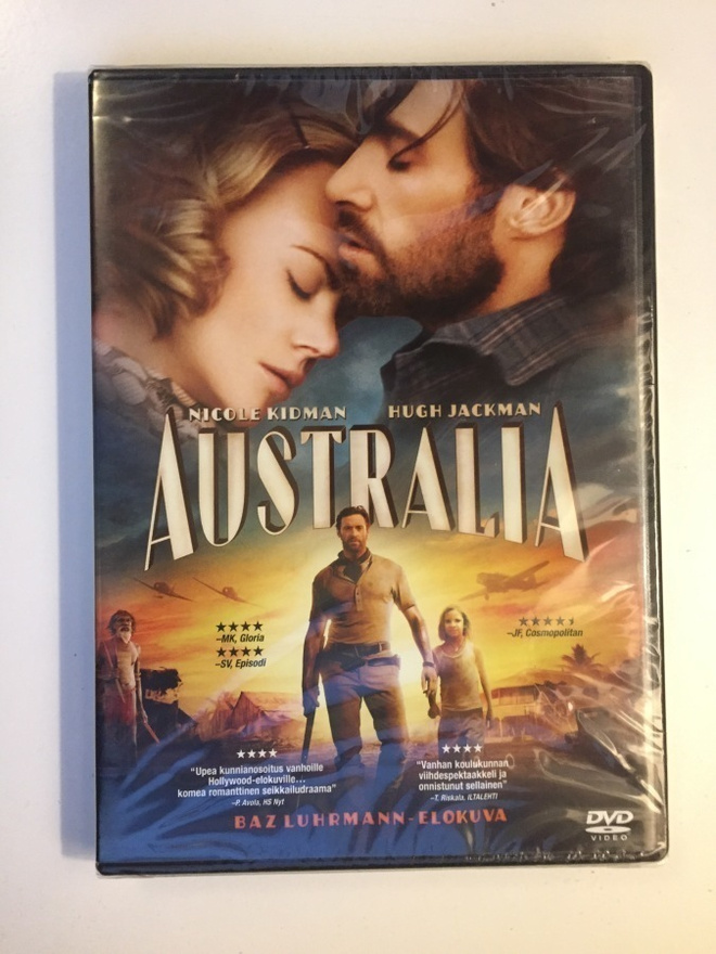 Australia (DVD) Hugh Jackman ja Nicole Kidman (2008) UUSI!
