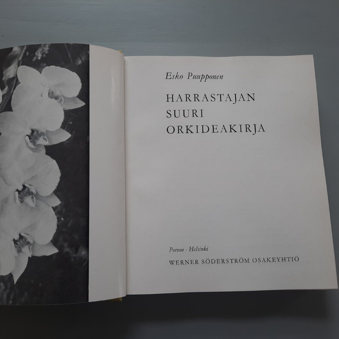 Harrastajan suuri orkideakirja 1p 1968 Esko Puupponen