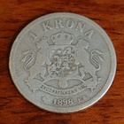 Ruotsin 1 kr hopea kolikko - pikkukuva 2