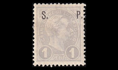Luxemburg 57 * Virkamerkki 1 C (1895)