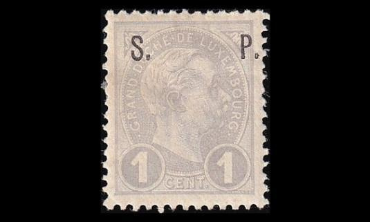 Luxemburg 57 * Virkamerkki 1 C (1895)