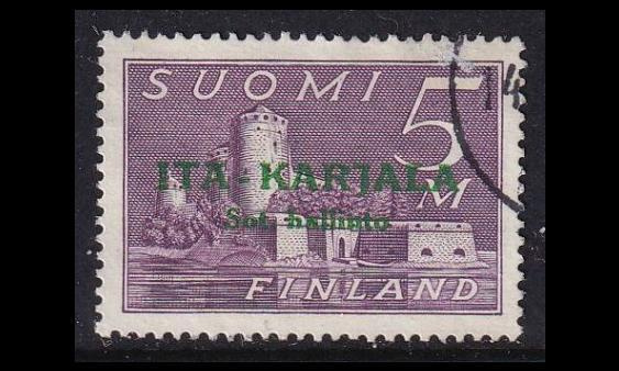IK_13 o Itä-Karjala 5mk vihreä lisäp (1941)