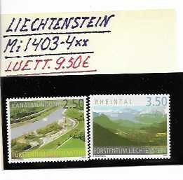LIECHTENSTEIN Mi 1403-4** luett. 9,50€