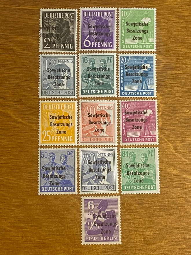 SAKSA 1948 NEUVOSTOLIITTO SEKTORI YLEISMERKIT**