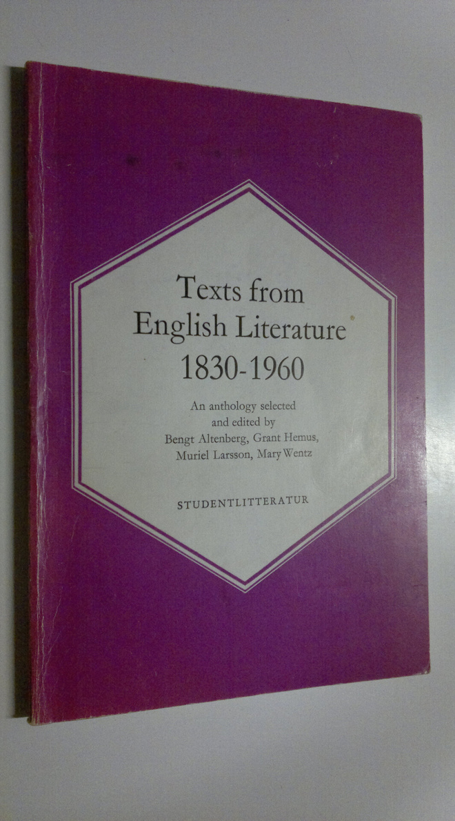 Bengt Altenberg : Texts from English Literature 1830-1960