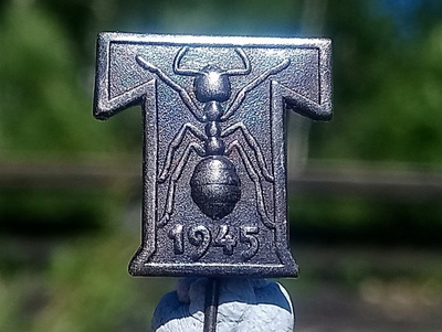 Sodanaikainen Talkoomerkki vuodelta 1945. Halkaisija - 22 mm