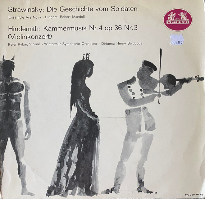 Strawinsky/Hindemith - Sotilaan tarina/Viulukonsertto LP