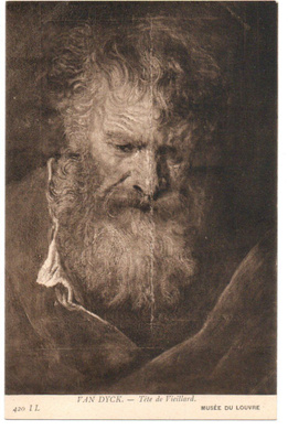 Vanha kortti, Antoon van Dyck, Vanhan miehen pää