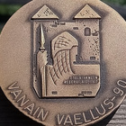 Pronssivärinen Upseeri merkki. Halkaisija - 55 mm. Valmistaj - pikkukuva 2