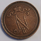 Nikolai II kupari 10 penniä vuodelta 1909. - pikkukuva 2