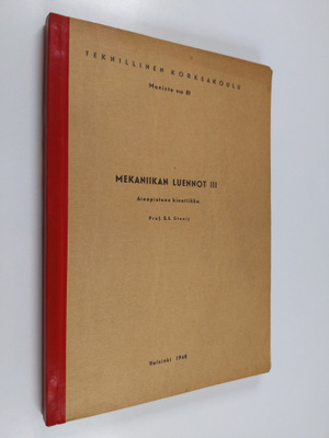 S. Einar Stenij : Mekaniikan luennot, 3 - Ainepisteen kin...