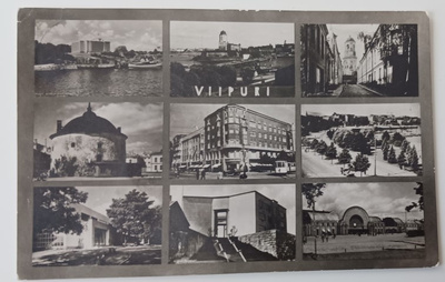 Viipuri, monikuvapk (9 kuvaa), mv pk, p. 1951