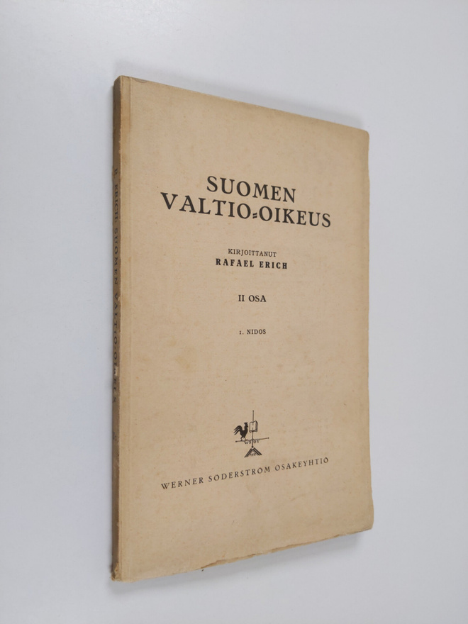 Rafael Erich : Suomen valtio-oikeus 2 osa