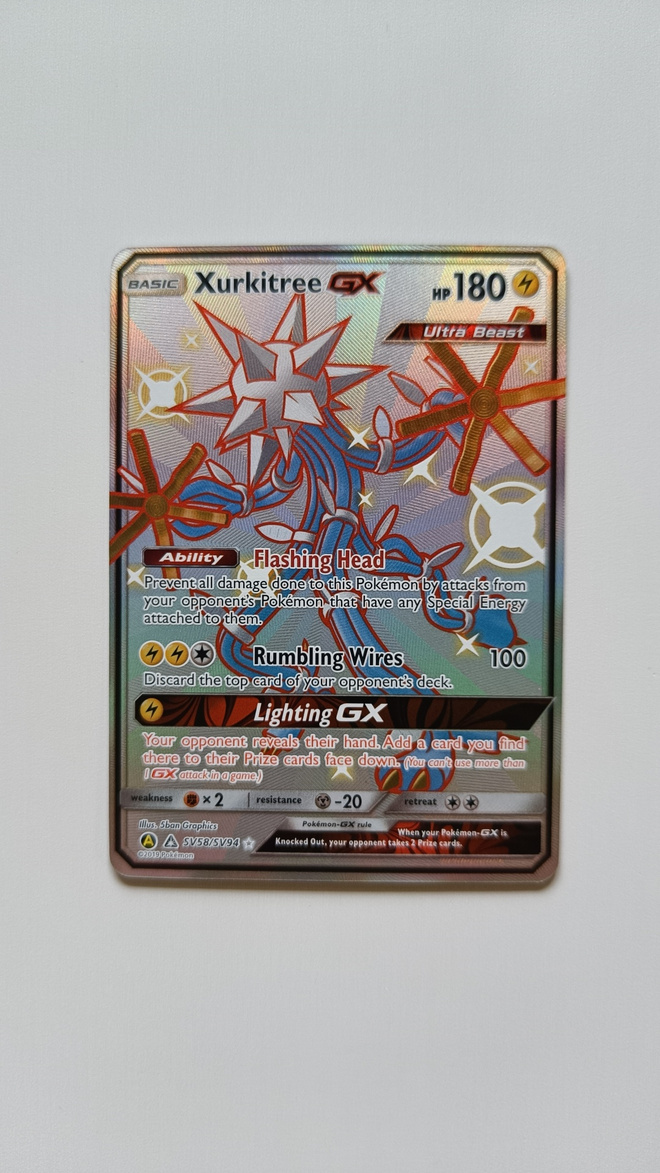 Pokemon kortti Xurkitree GX SV58