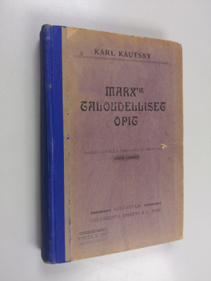 Karl Kautsky : Karl Marx'in taloudelliset opit