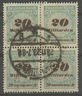 Saksa Mi 329Aw nelilö o