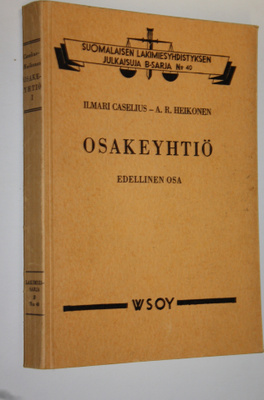 Ilmari Caselius : Osakeyhtiö : edellinen osa