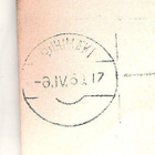 Riihimäki, leima, numero 6 peilikuvana, 1950. - pikkukuva 4